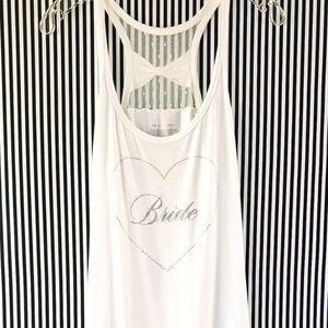 Victoria's Secret Bride tank top Large NWOT